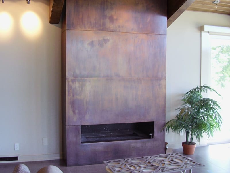 Copper Fireplace Surround 