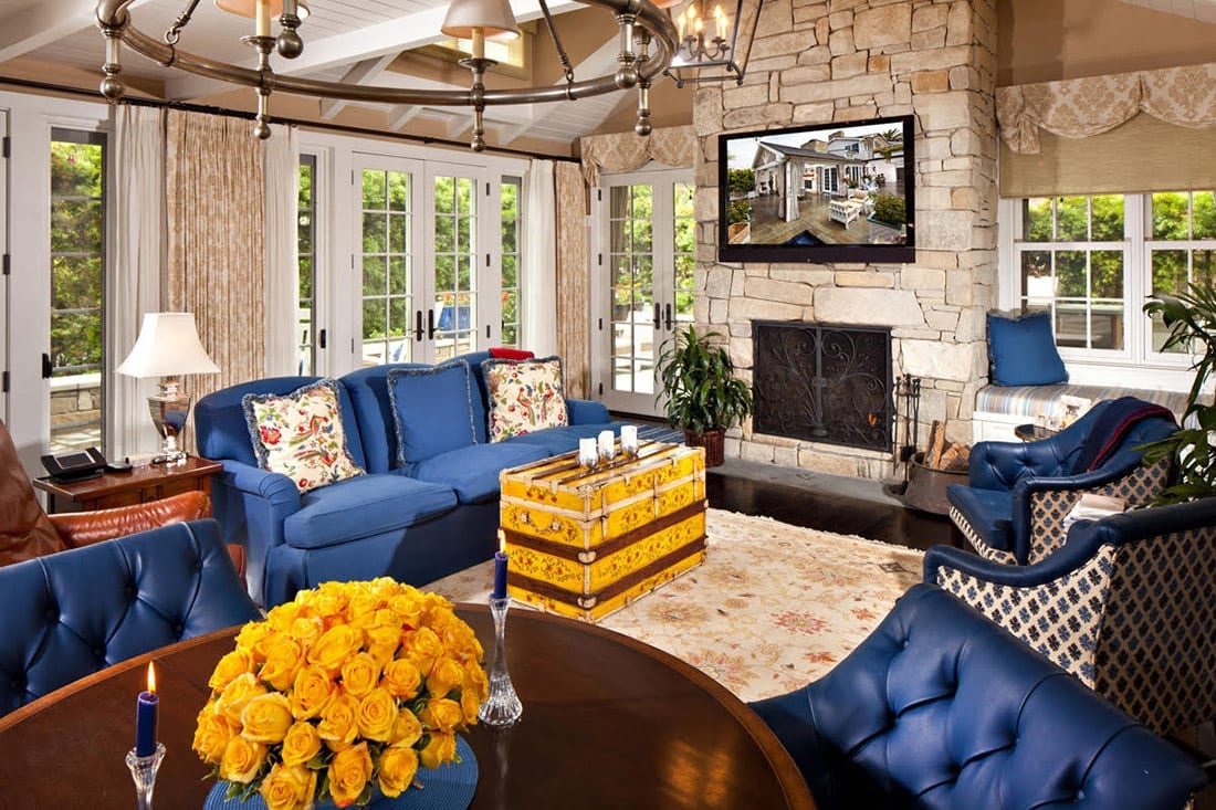 Coastal Traditional Living Room